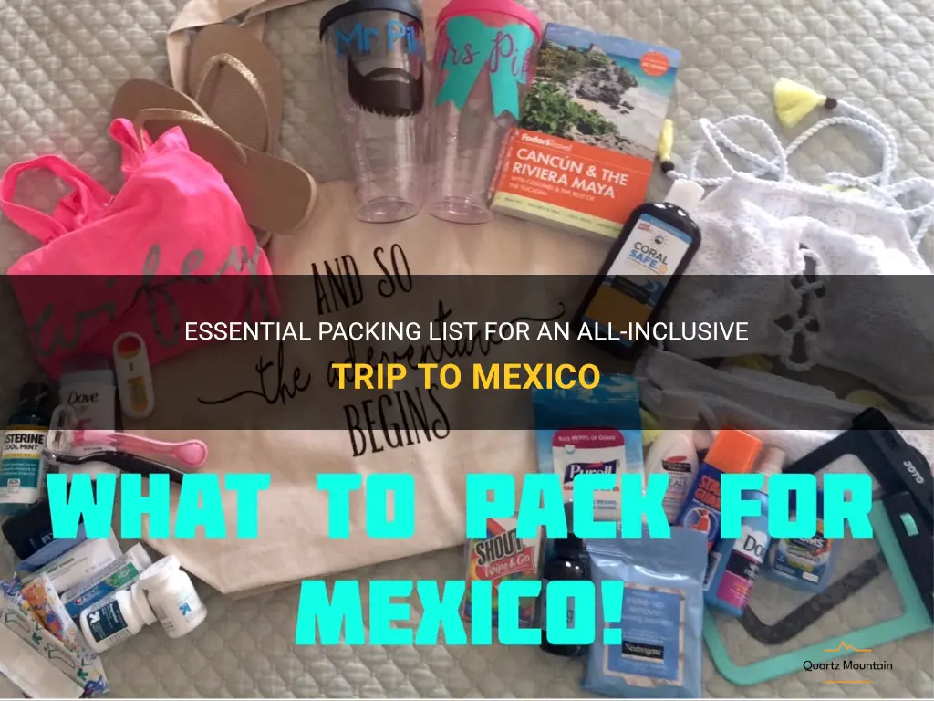 what to pack mexico all inclusive