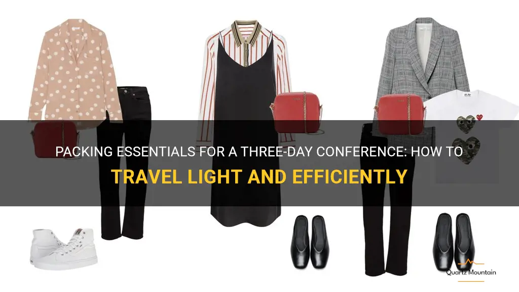 what to pack minimalfor 3 day conference