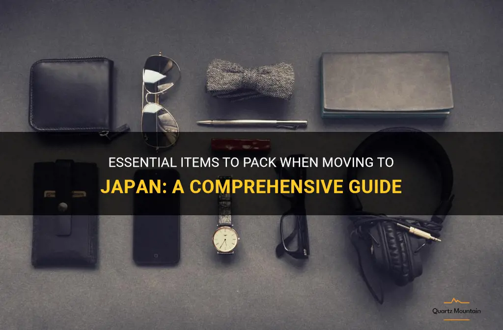 what to pack moving to jaapn
