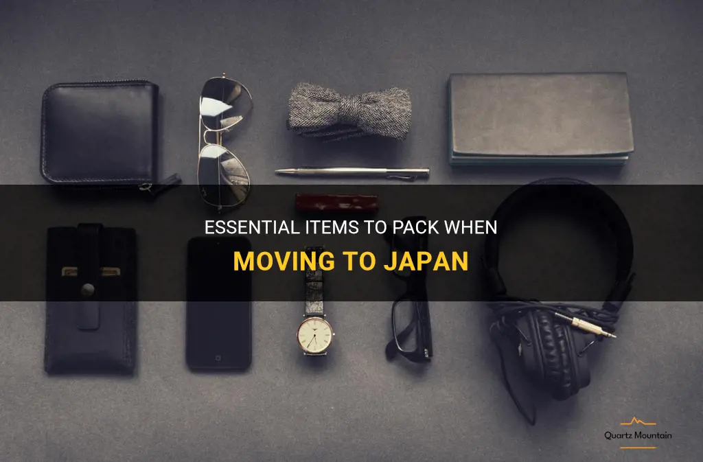 what to pack moving to japan