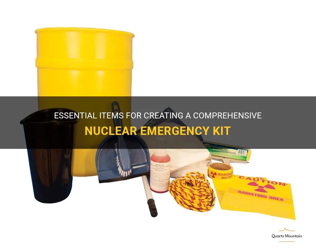 what to pack nuclear emergency kit