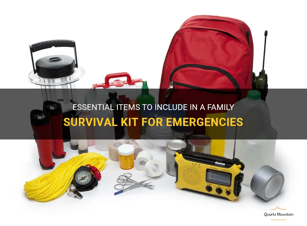 what to pack of a family survival kit