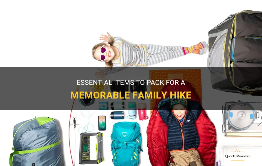 what to pack of family hike