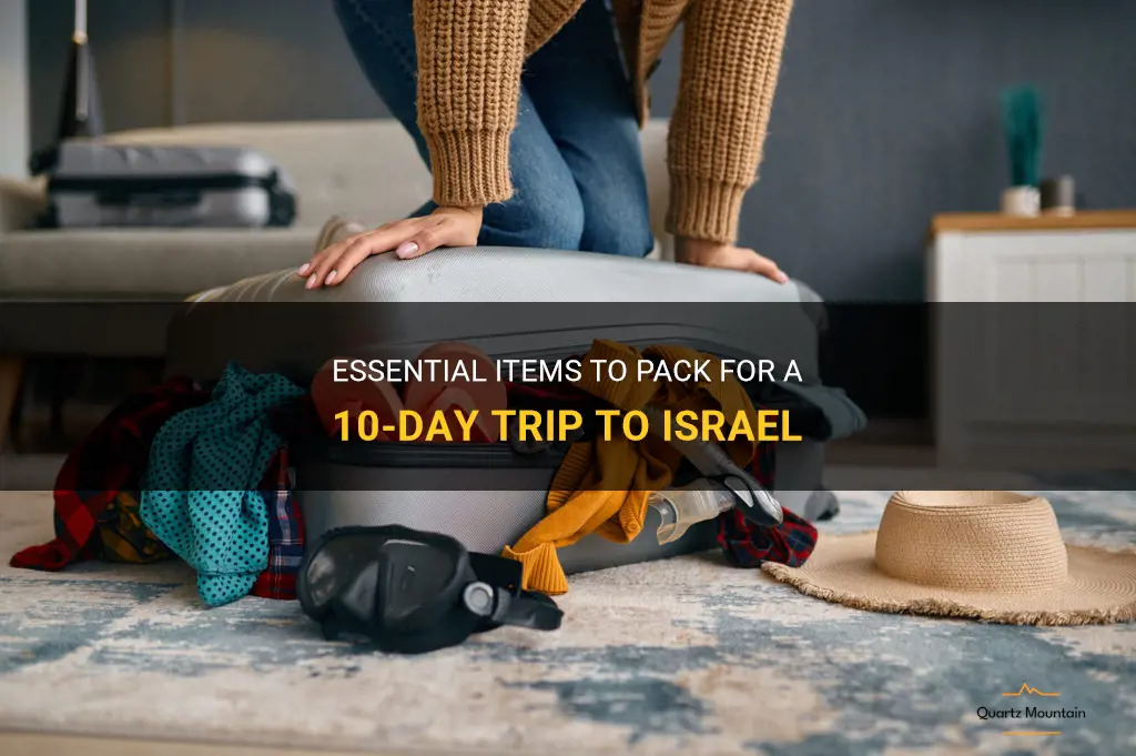 what to pack on a 10 day trip to israel
