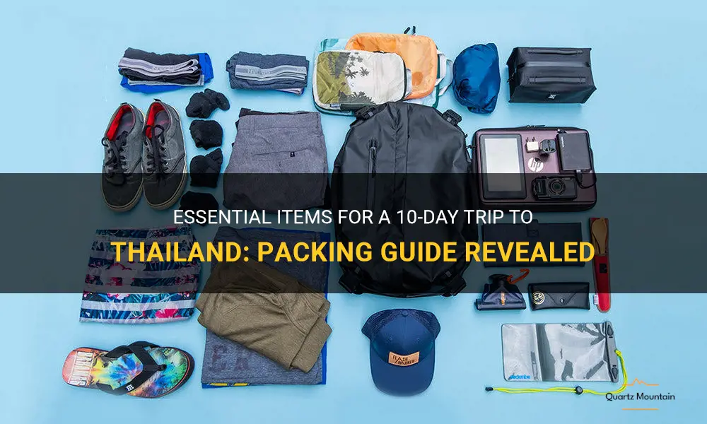 what to pack on a 10 day trip to thailand