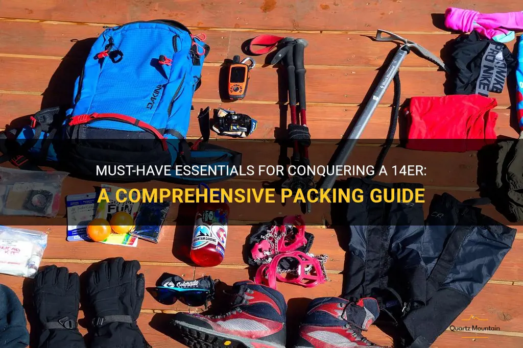 what to pack on a 14er