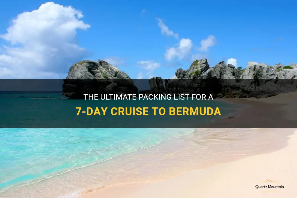 what to pack on a 7 day cruise to bermuda