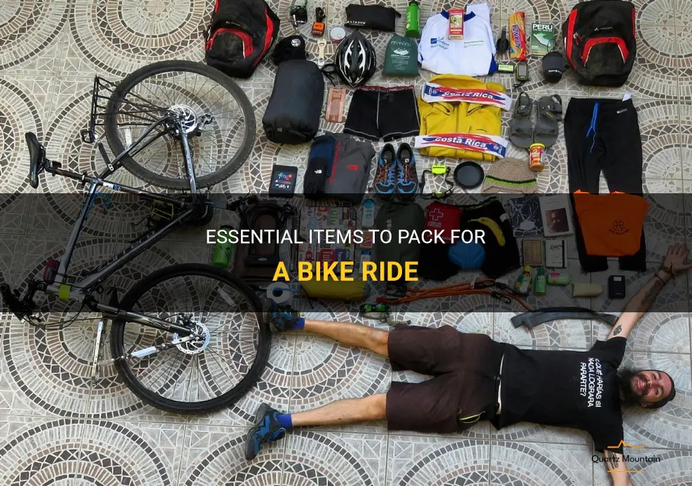what to pack on a bike ride