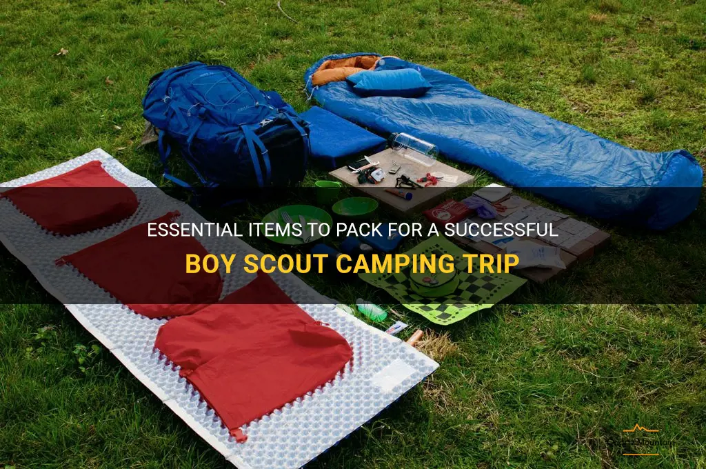 what to pack on a boy scout camping trip