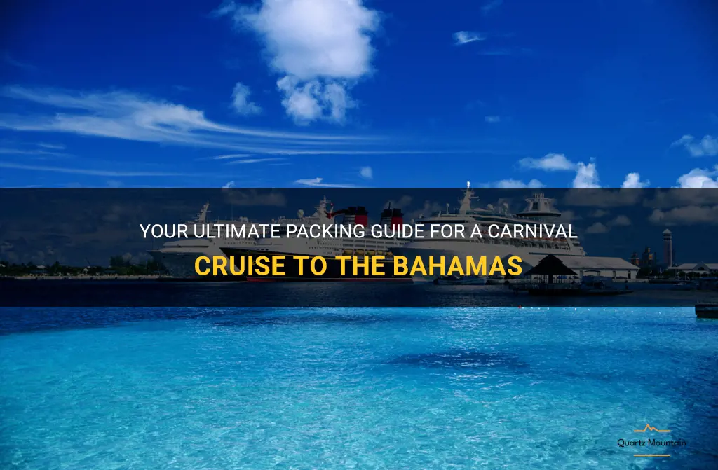 what to pack on a carnival cruise to bahamas