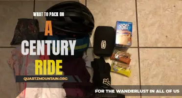 Essential Items to Pack for a Century Ride: A Comprehensive Checklist
