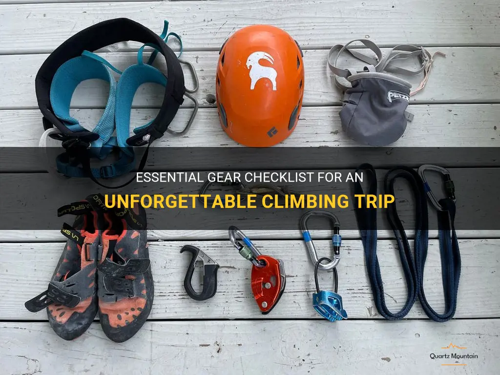 what to pack on a climbing trip