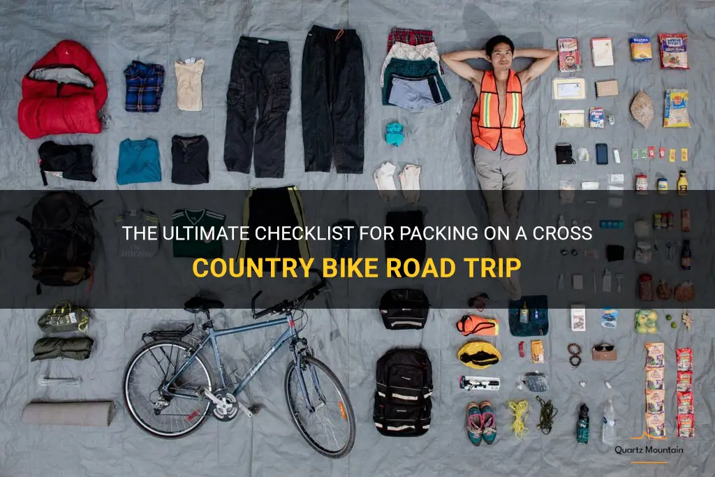 what to pack on a cross country bike road trip