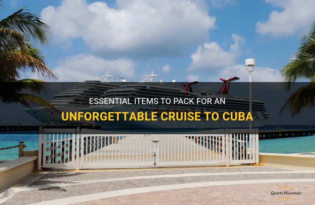 what to pack on a cruise to cuba
