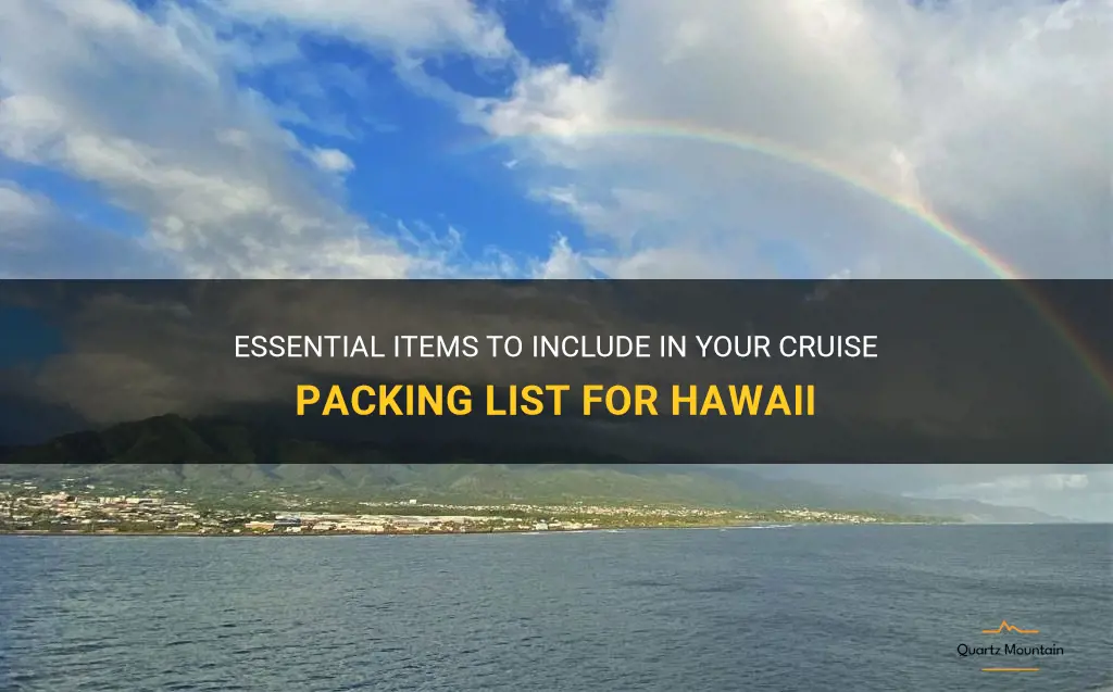 what to pack on a cruise to hawaii