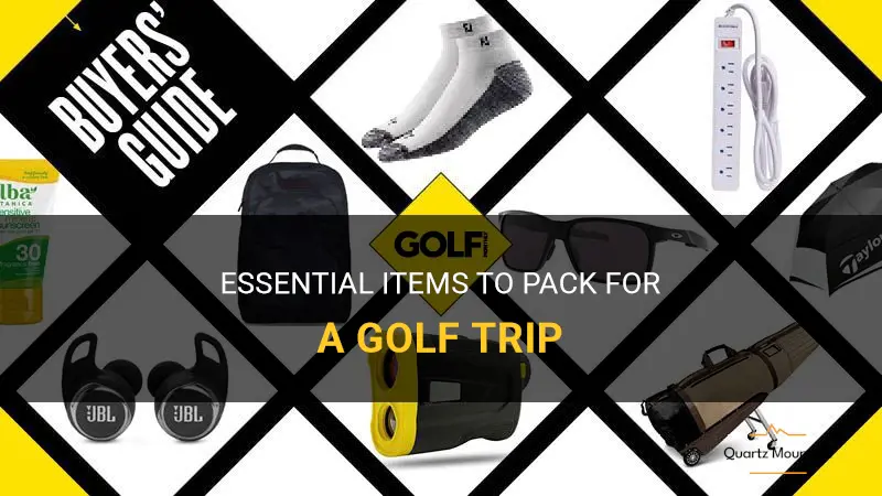 what to pack on a golf trip
