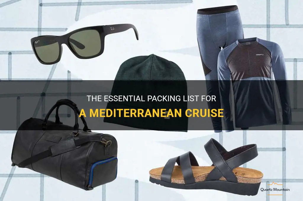 what to pack on a mediterranean cruise