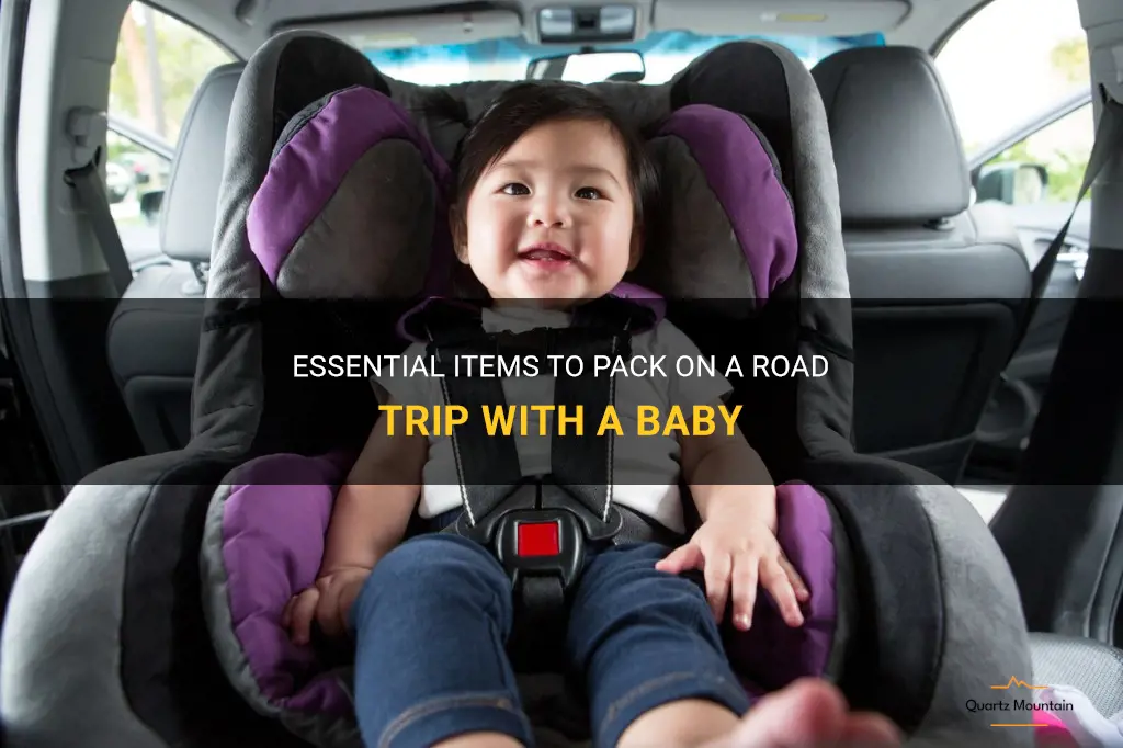what to pack on a road trip with a baby