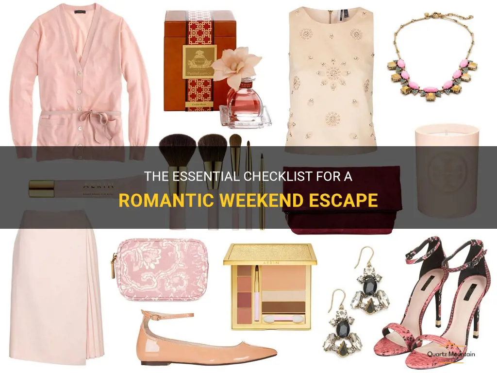 what to pack on a romantic weekend getaway