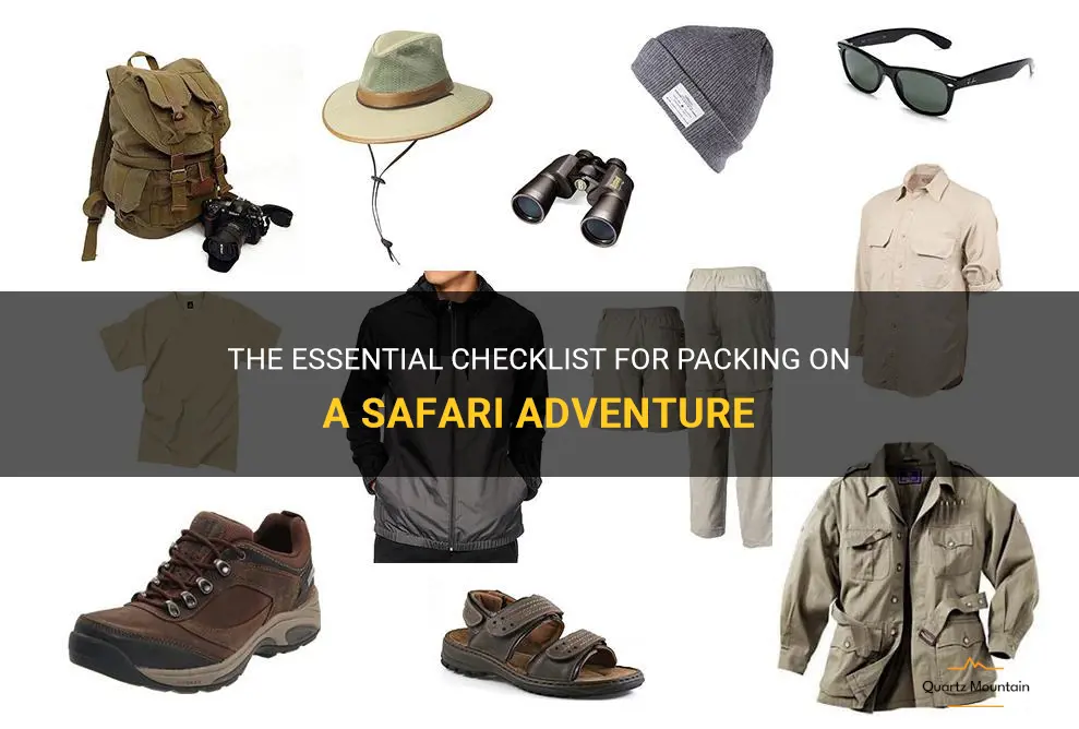 what to pack on a safari