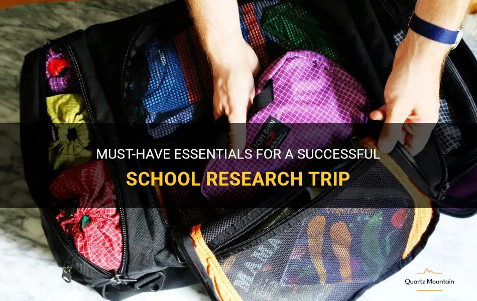 what to pack on a school research trip