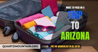 Essential Items to Pack for a Trip to Arizona