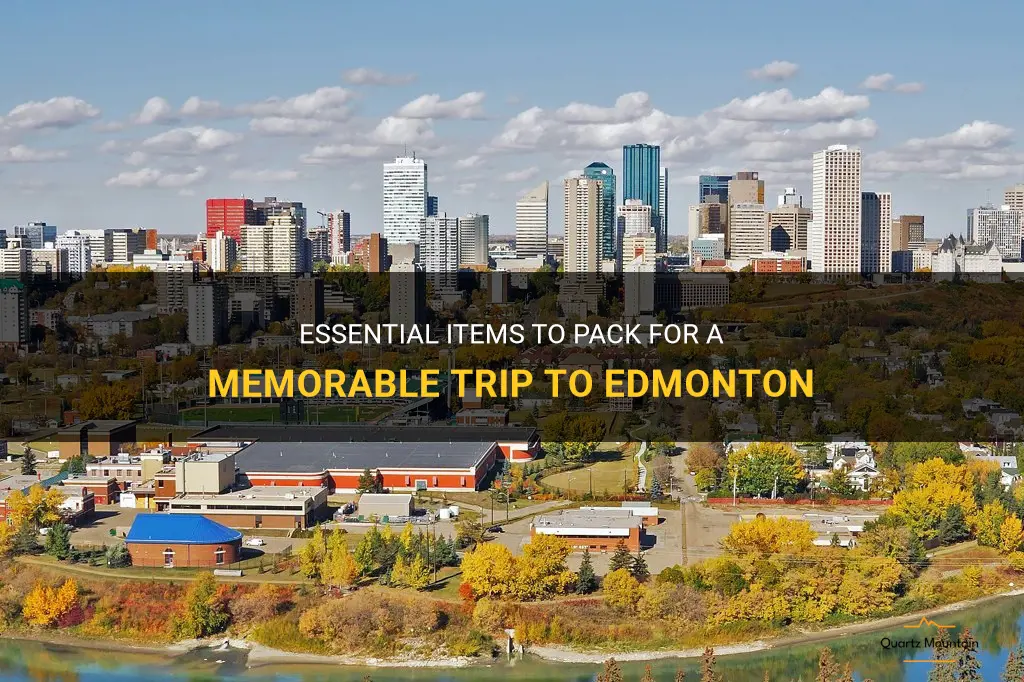 what to pack on a trip to edmonton
