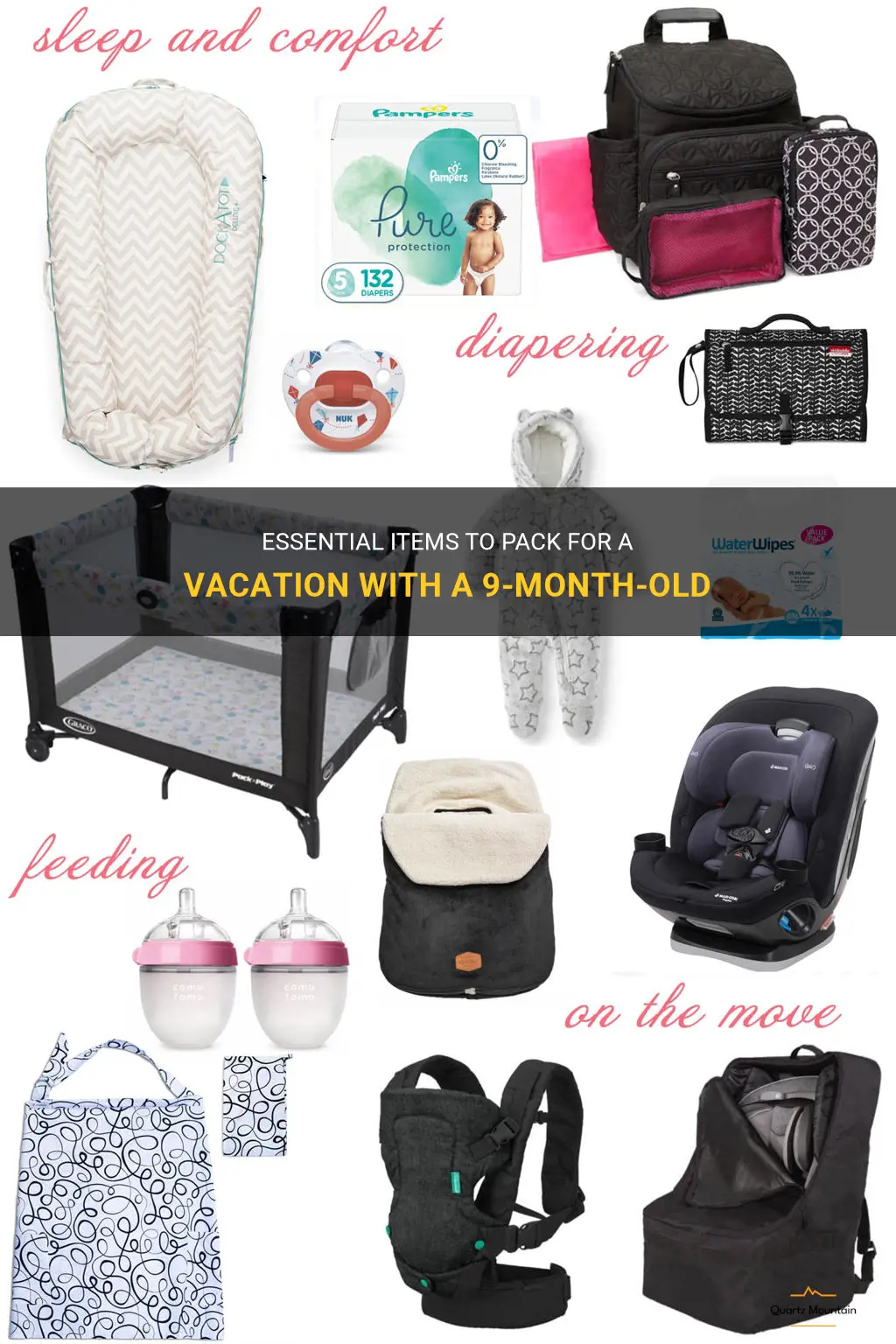 what to pack on a vacation with 9 month old