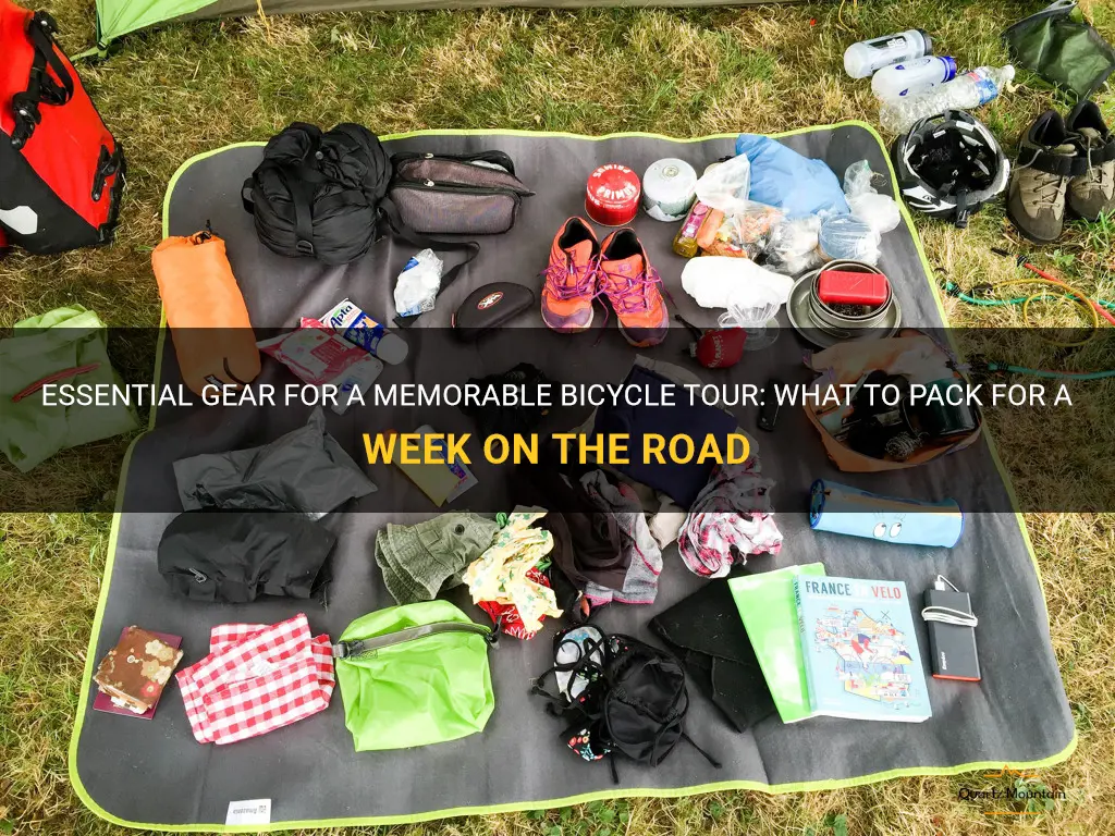 what to pack on a week bicycle tour