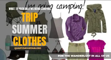 Essential Summer Clothes to Pack for a Weekend Camping Trip