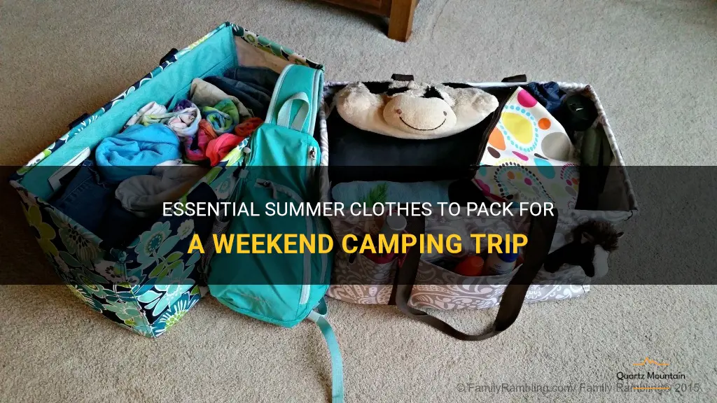 what to pack on a weekend camping trip summer clothes