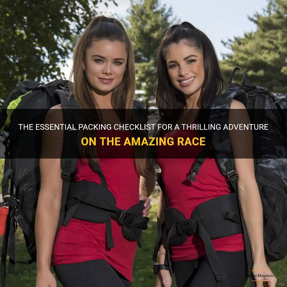 what to pack on amazing race