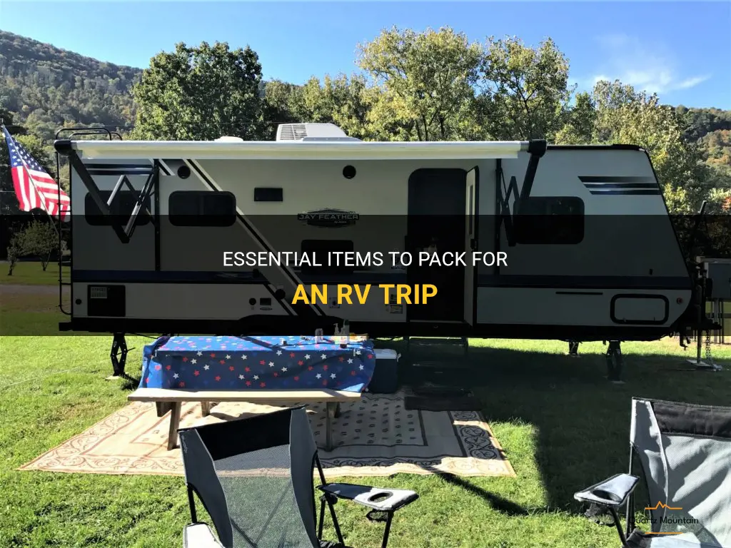 what to pack on an rv trip