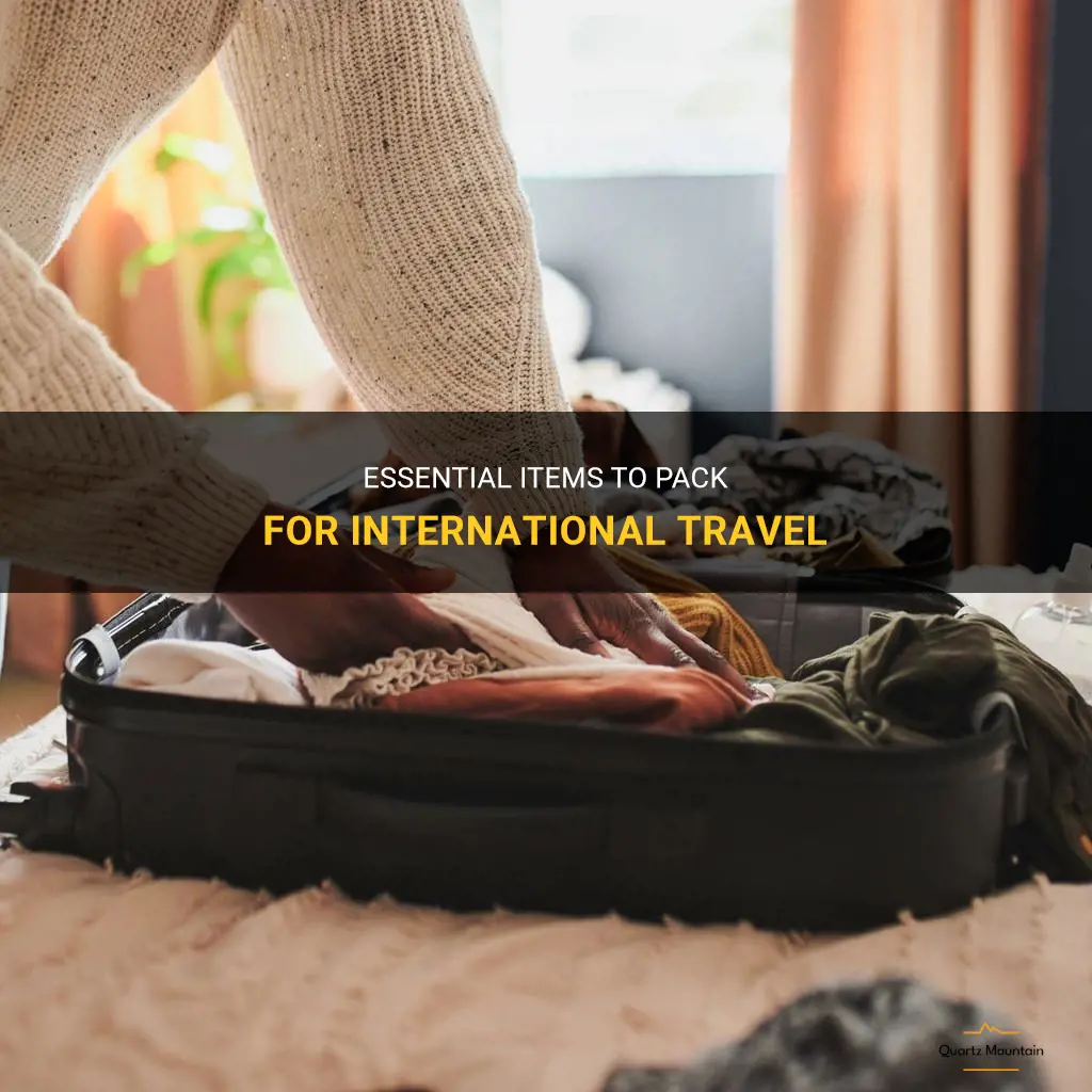 what to pack on international