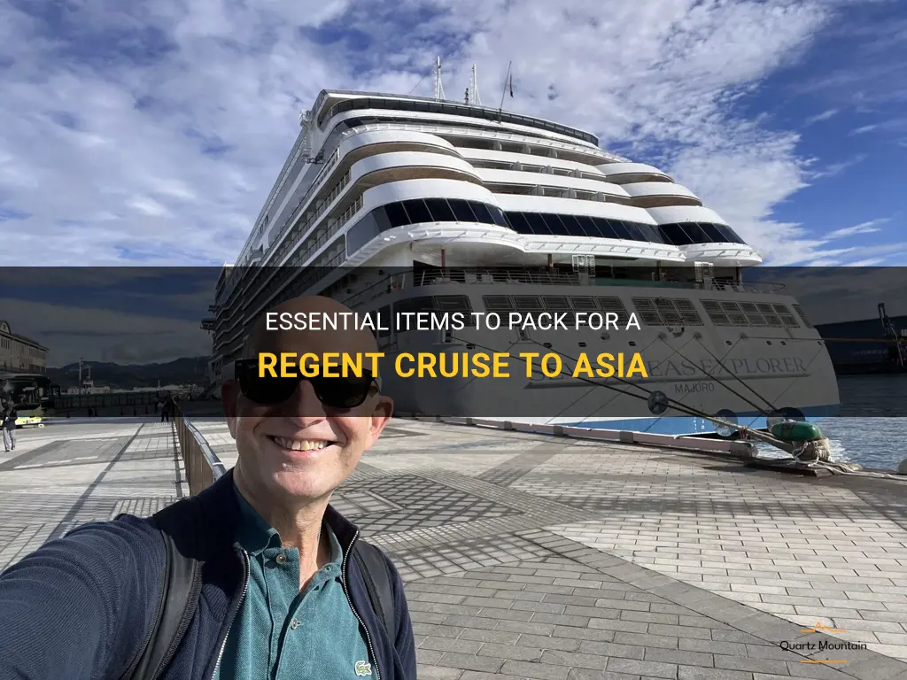 what to pack on regent cruise to asia