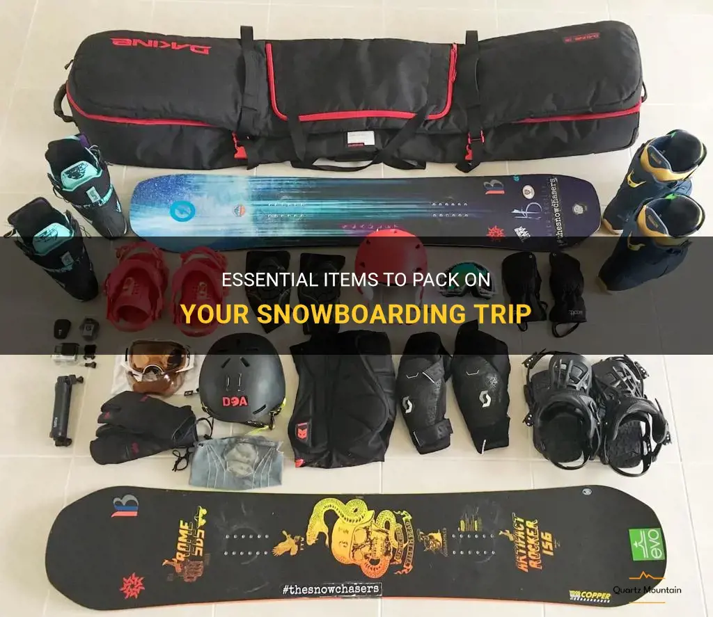 what to pack on snowboarding trip