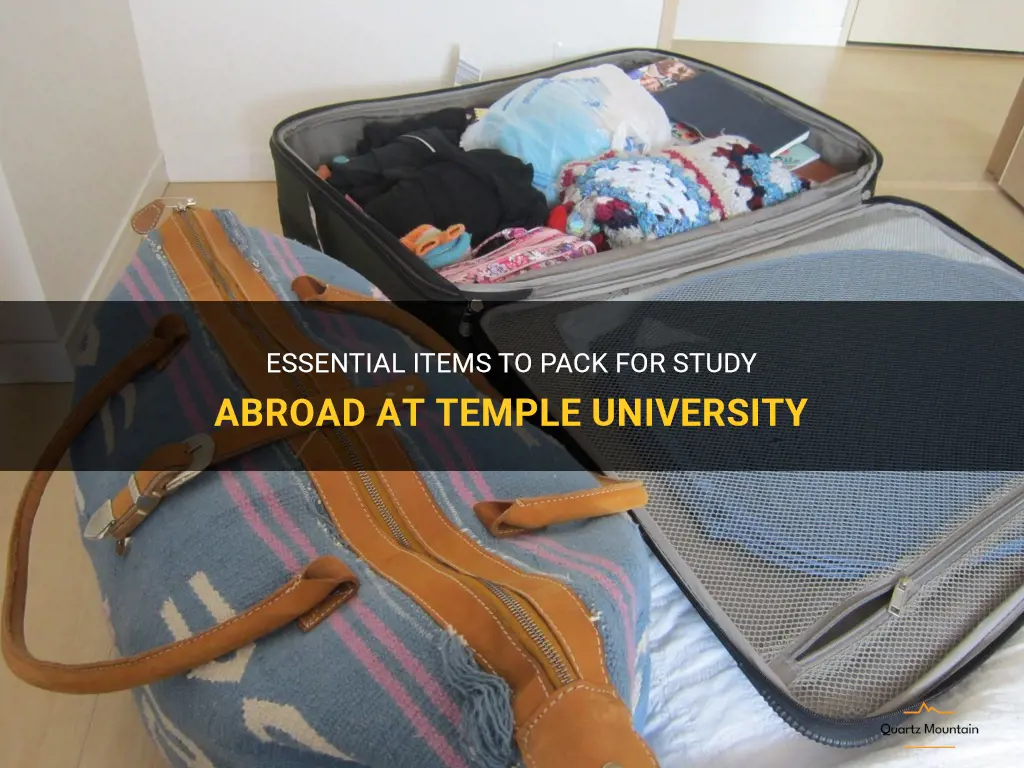 what to pack on study abroad temple university
