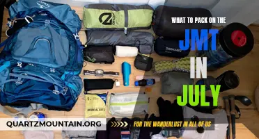 Essential Gear to Pack for a July Journey on the John Muir Trail