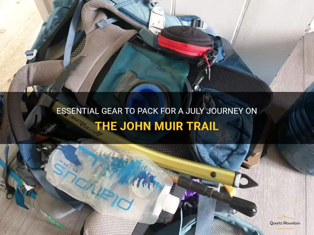 what to pack on the jmt in july