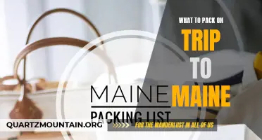 Essential Items to Pack on a Trip to Maine