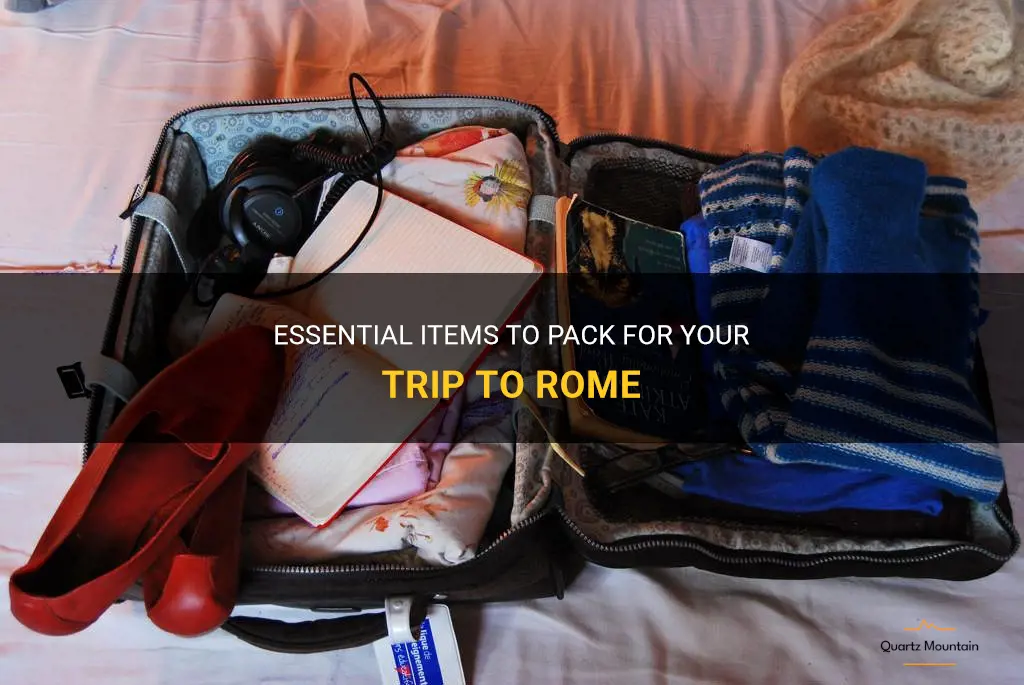 what to pack on trip to rome
