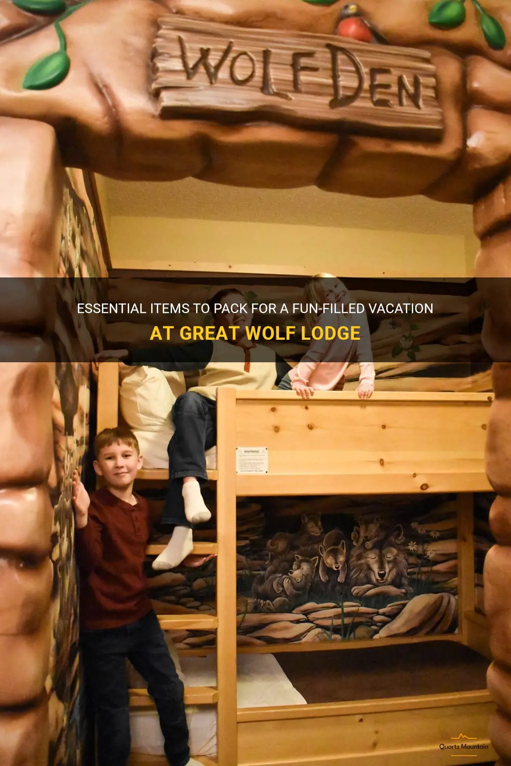 what to pack on vacation to great wolf lodge