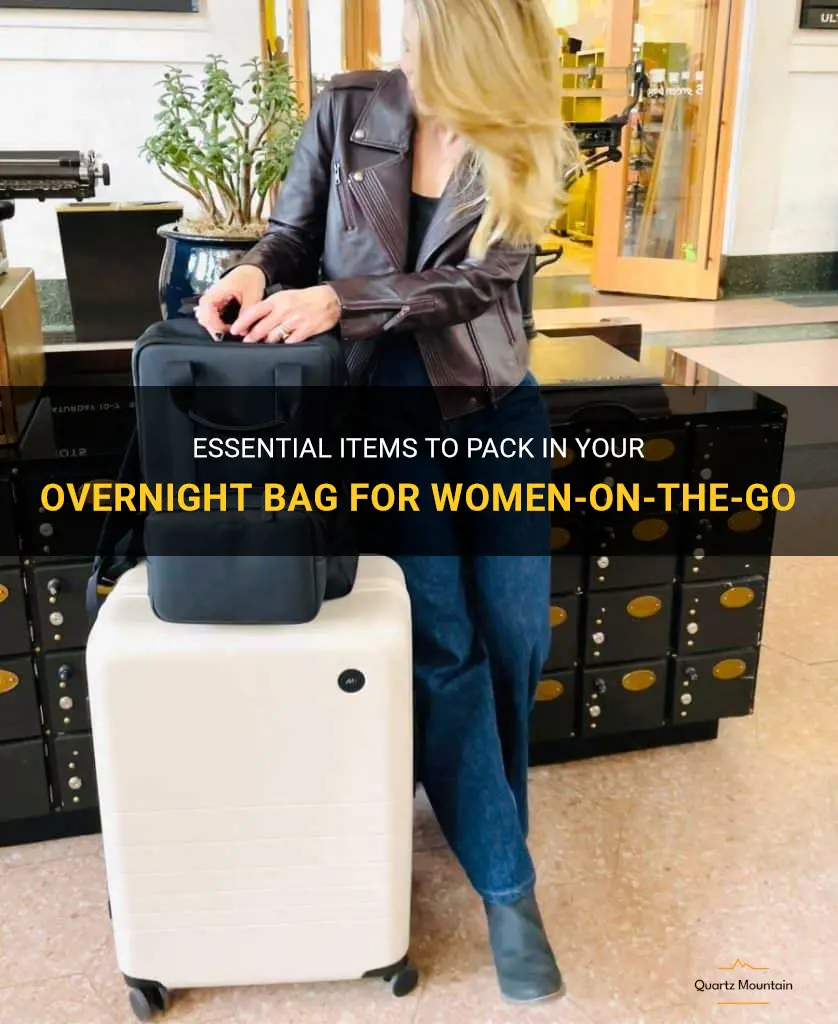 what to pack overnight bag women