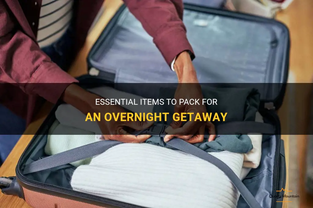 what to pack overnight