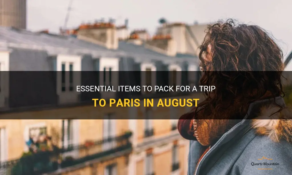what to pack parisaugust