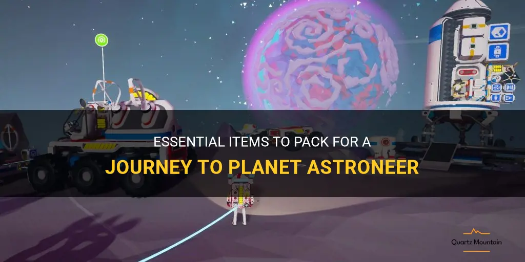 what to pack planet astroneer