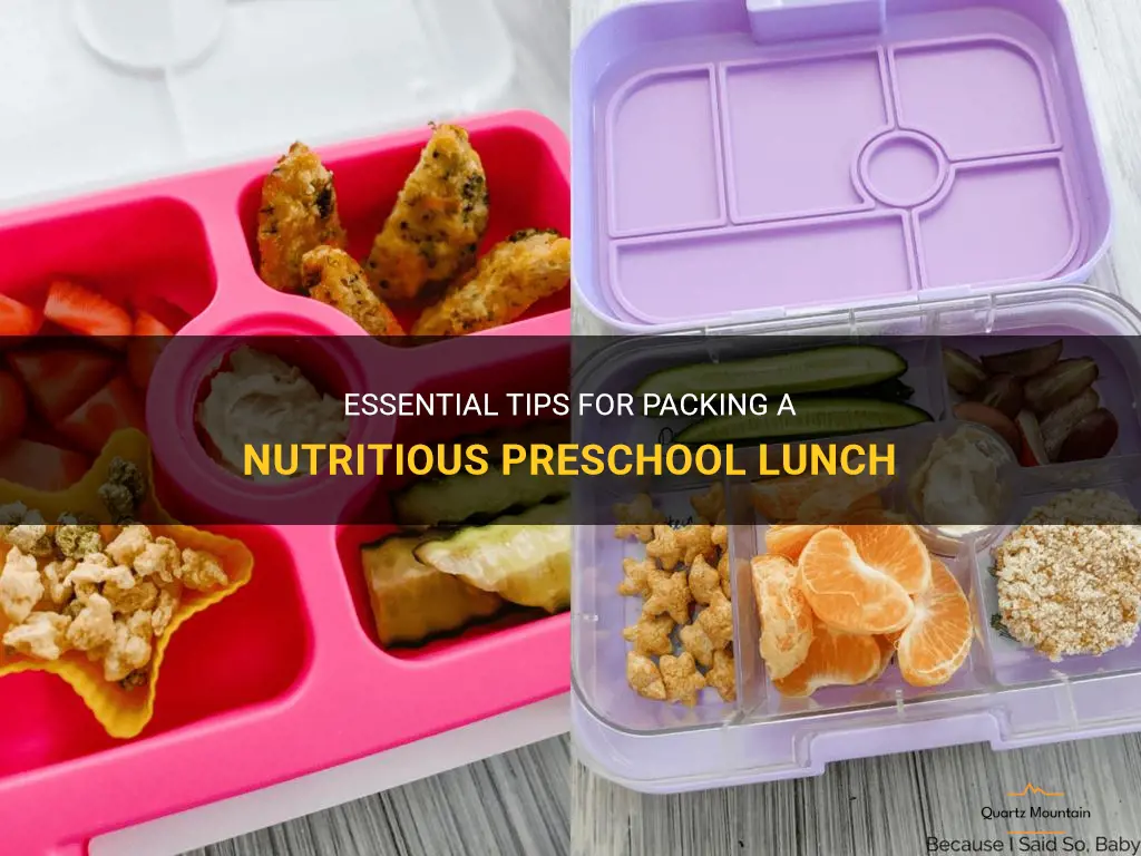 what to pack preschool lunch
