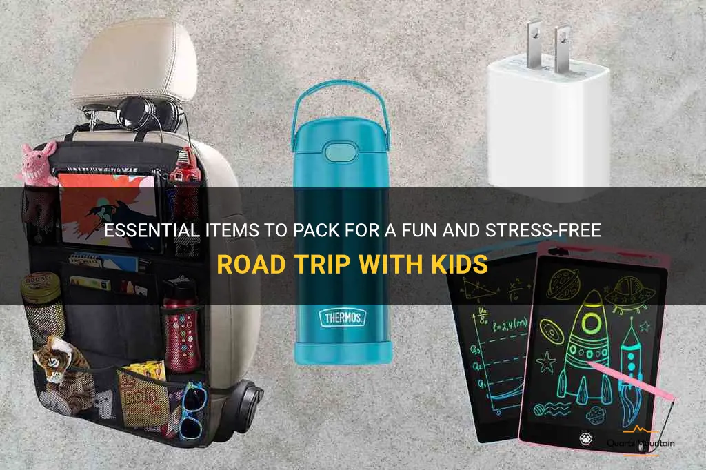 what to pack road trip with kids