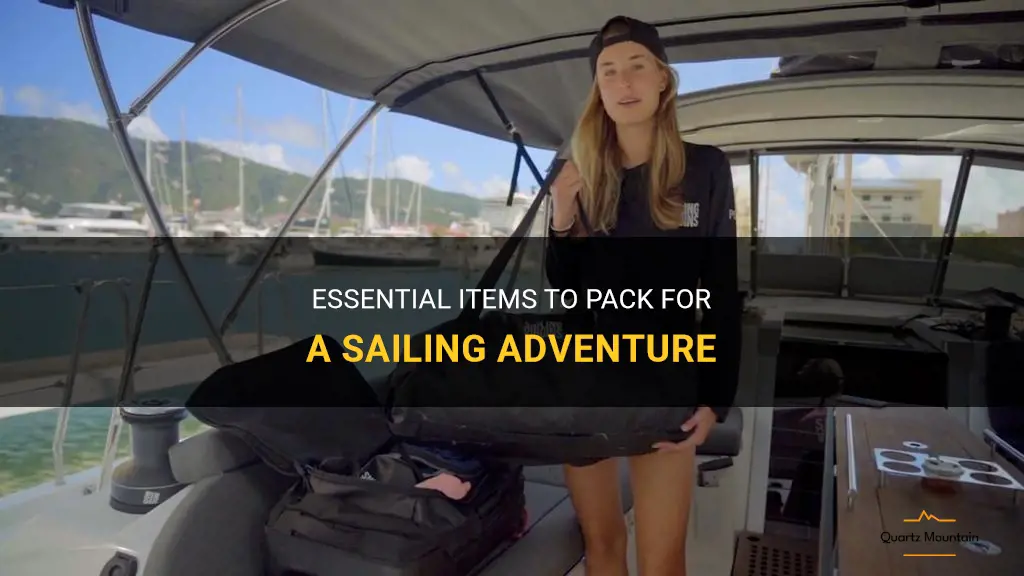 what to pack sailing