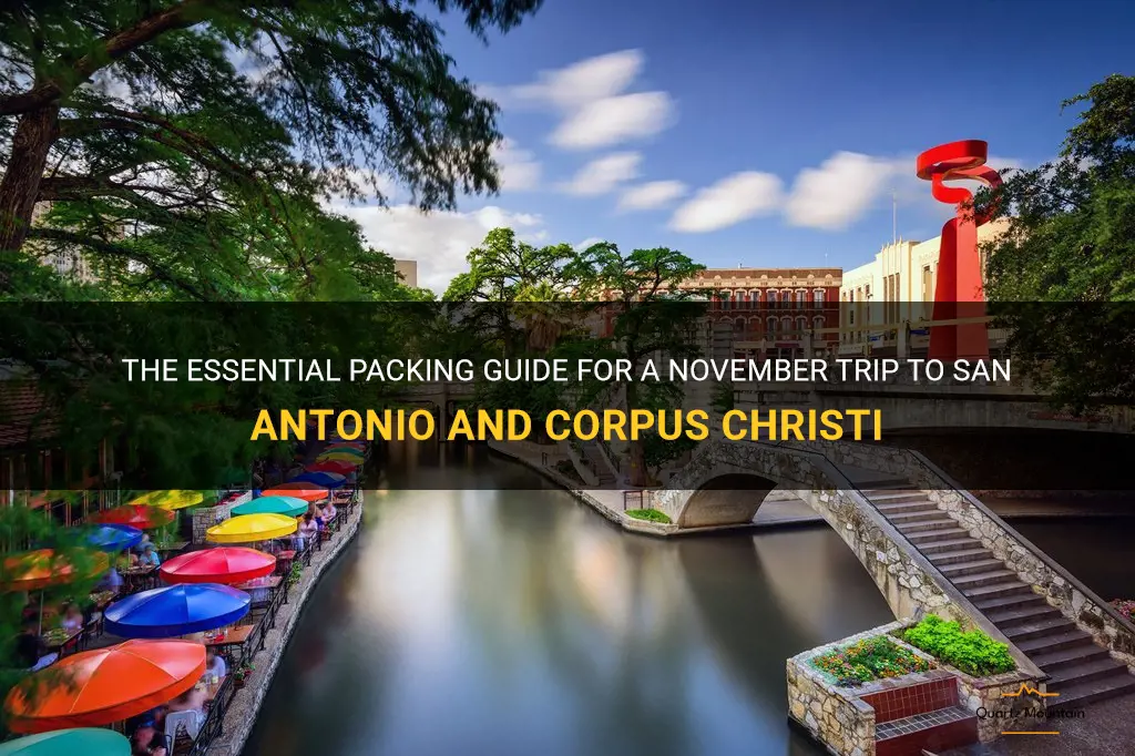 what to pack san antonio and corpus cristi in november